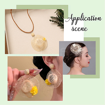 30Pcs 3 Styles Doll Straw Hat DIY-CY0002-34-1