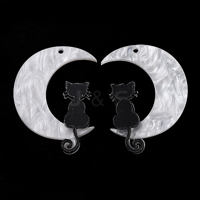 Halloween Printed Acrylic Pendants X-MACR-M021-01-1-1