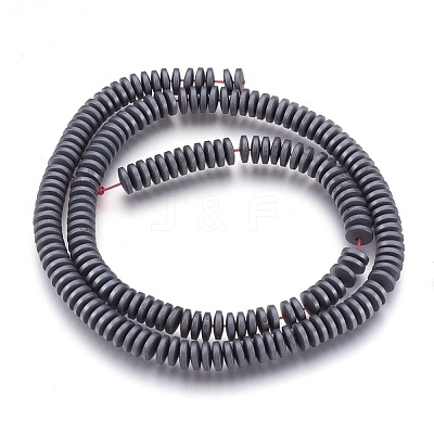 Non-magnetic Synthetic Hematite Beads Strands G-I208-03F-A-6x2mm-1