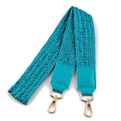 PU Imitation Leather & Raffia Bag Handles PW-WGC4EAE-12-1