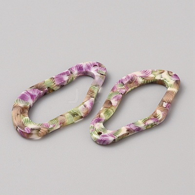 Opaque Acrylic Pendants MACR-TAC0002-06B-1