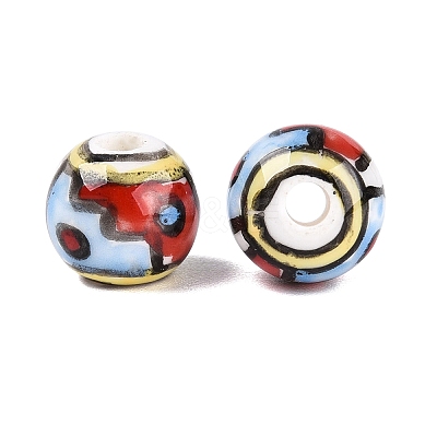 Handmade Porcelain Beads PORC-Q007-07D-1