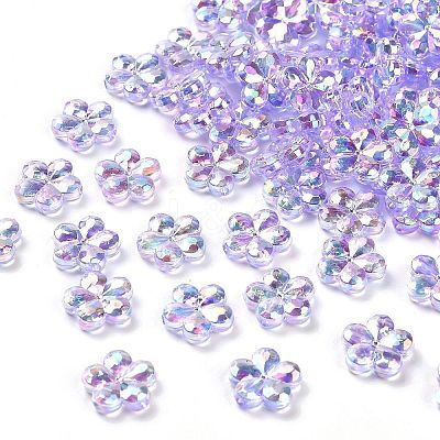Transaparent Acrylic Beads PACR-H004-01G-1