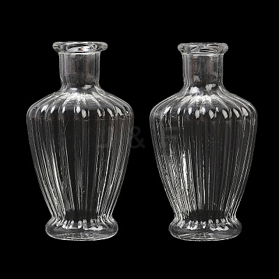 Transparent Glass Beads Containers GLAA-G123-02-1