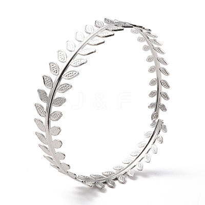 Leaf Upper Arm Cuff Band AJEW-G033-02P-1
