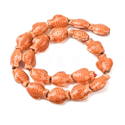 Handmade Porcelain Beads Strands PORC-P030-01A-07-1