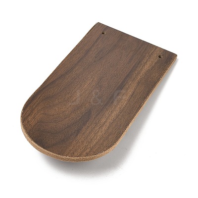 Desktop Wooden Bracelet Display Stands with Velvet Mat and Iron Support ODIS-C013-03C-1