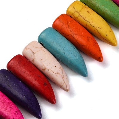 Synthetic Turquoise Beads Strands G-C147-22B-1