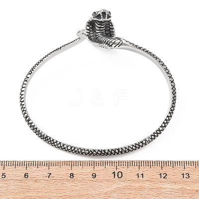 Retro 316 Surgical Stainless Steel Cuff Bangles BJEW-C142-13AS-1