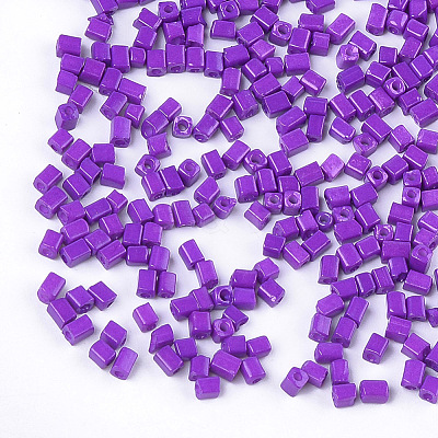 Baking Paint Glass Beads SEED-S023-11A-09-1