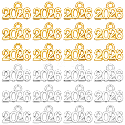 100Pcs 2 Colors Zinc Alloy Pendants FIND-SP0005-26-1