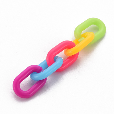 Opaque Acrylic Linking Rings SACR-T357-01B-1