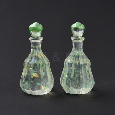 Dummy Bottle Transparent Resin Cabochon LS-RESI-E025-06A-1