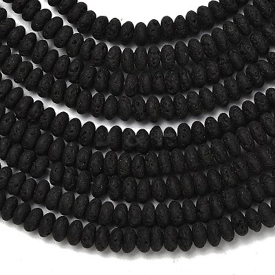 Natural Lava Rock Beads Strands G-L635-A25-4x2mm-1