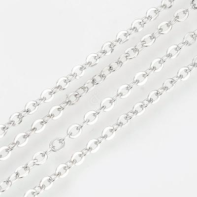 Brass Cable Chains Necklaces MAK-R019-P-1