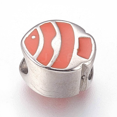 304 Stainless Steel European Beads STAS-F195-120P-1