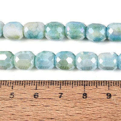 Anti-Tarnish Electroplate Glass Beads Strands EGLA-N027-03A-02-1