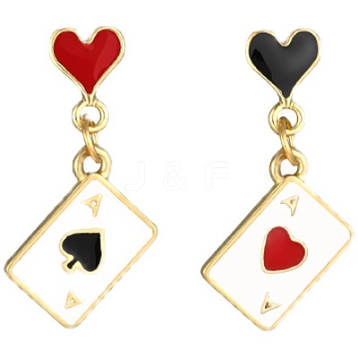 Alloy Enamel Clip-on Earrings FS-WG33BF3-01-1