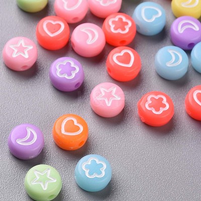 Opaque Acrylic Beads MACR-N008-40-1
