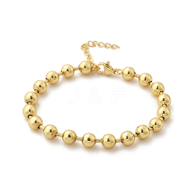 Rack Plating Brass Ball Chain Bracelets for Women BJEW-G676-01C-G-1