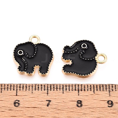 Alloy Enamel Charms PALLOY-T092-31G-01-1