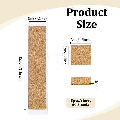 Self-adhesive Cork Sheets DIY-WH0816-097G-1