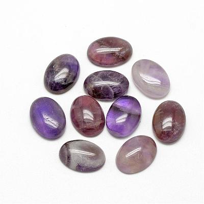 Natural Amethyst Cabochons G-R415-13x18-30-1