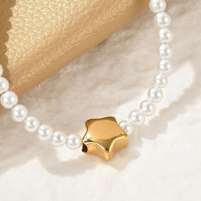Plastic Imitation Pearl Beads Bracelets for Women BJEW-M056-10G-02-1