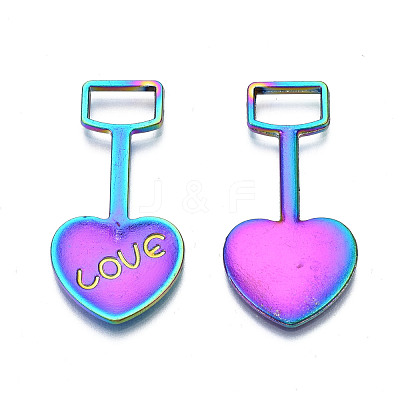 Rainbow Color Alloy Pendants PALLOY-N156-193-NR-1