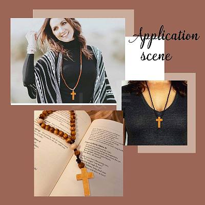 DIY Cross Necklace Making Kit DIY-SC0020-56-1
