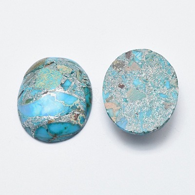 Regalite/Imperial Jasper/Sea Sediment Jasper Cabochons G-E464-42G-1