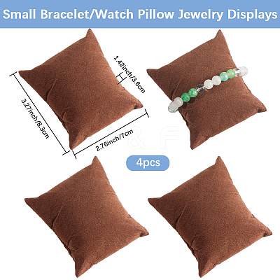 4Pcs Lint Cloth Bracelet and Watch Pillow Jewelry Displays FIND-BBC0004-32C-1