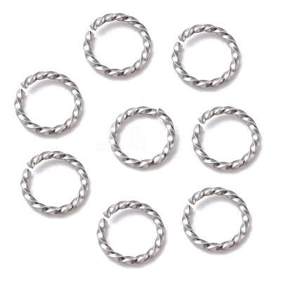 Tarnish Resistant 304 Stainless Steel Open Jump Rings STAS-F191-12P-C-1