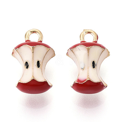 Fruit Alloy Enamel Charms X-ENAM-N062-06D-1