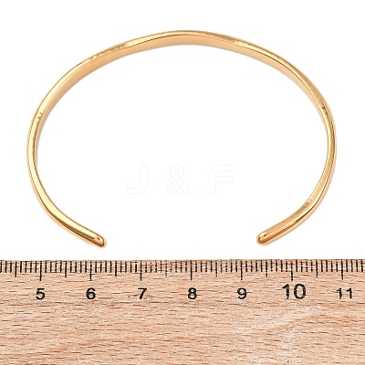 304 Stainless Steel Cuff Bangles for Women BJEW-Z146-05G-1