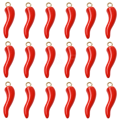 Alloy Enamel Pendants FIND-SC0018-15B-1