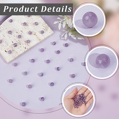 Natural Grade B Amethyst Beads G-PA0002-59B-1