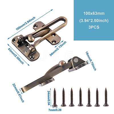 Zinc Alloy Swing Bar Door Lock LS-SW-TAC0002-01B-1