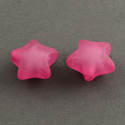 Frosted Acrylic Beads X-FACR-Q005-M-1