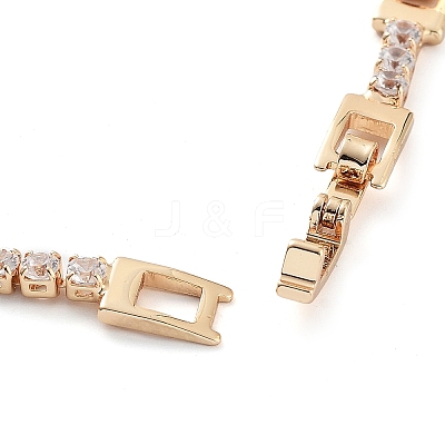 Golden Brass Link Bracelet BJEW-C055-05F-G-1