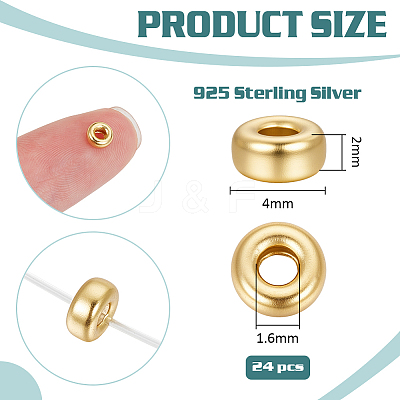 925 Sterling Silver Beads STER-BC0004-21B-G-1