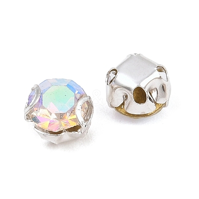 Flat Round Sew on Rhinestone Montee Beads STAS-B107-01B-02S-1