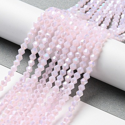Imitation Jade Electroplate Glass Beads Strands EGLA-A039-J2mm-B02-1