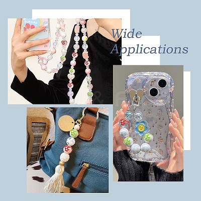 100Pcs 10 Colors Hollow Acrylic Bead Caps DIY-CJ0003-12-1