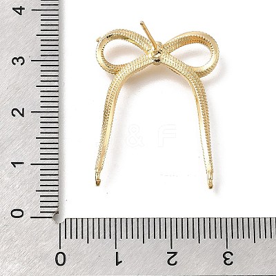 Brass Stud Earring Finding KK-U061-14B-G-1