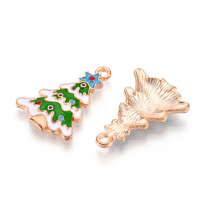 Christmas Theme Alloy Enamel Pendants ENAM-N056-403A-01-1