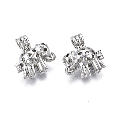 Rack Plating Alloy Locket Pendants PALLOY-N158-012S-1