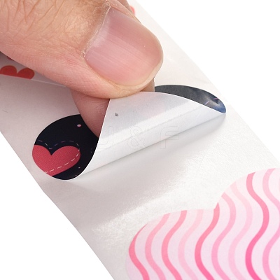 Valentine's Day Theme Paper Gift Tag Stickers DIY-C007-01C-1