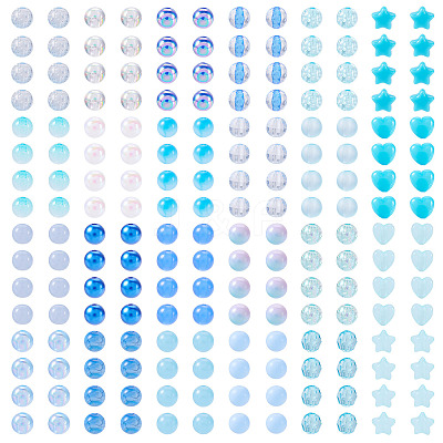 Opaque Acrylic Beads SACR-TA0001-45C-1