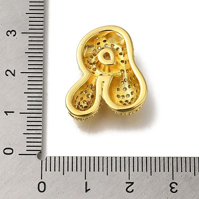 Brass with Cubic Zirconia Pendants KK-Q818-02R-G-1